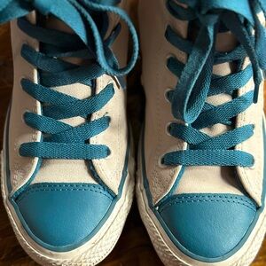 Converse CTAS Kid’s/Junior Hi Top Cream/Green Suede Sneaker 658145C US 4 / EU 36